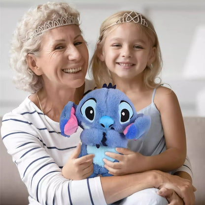 Peluche que respira Stitch con canción de cuna relajante