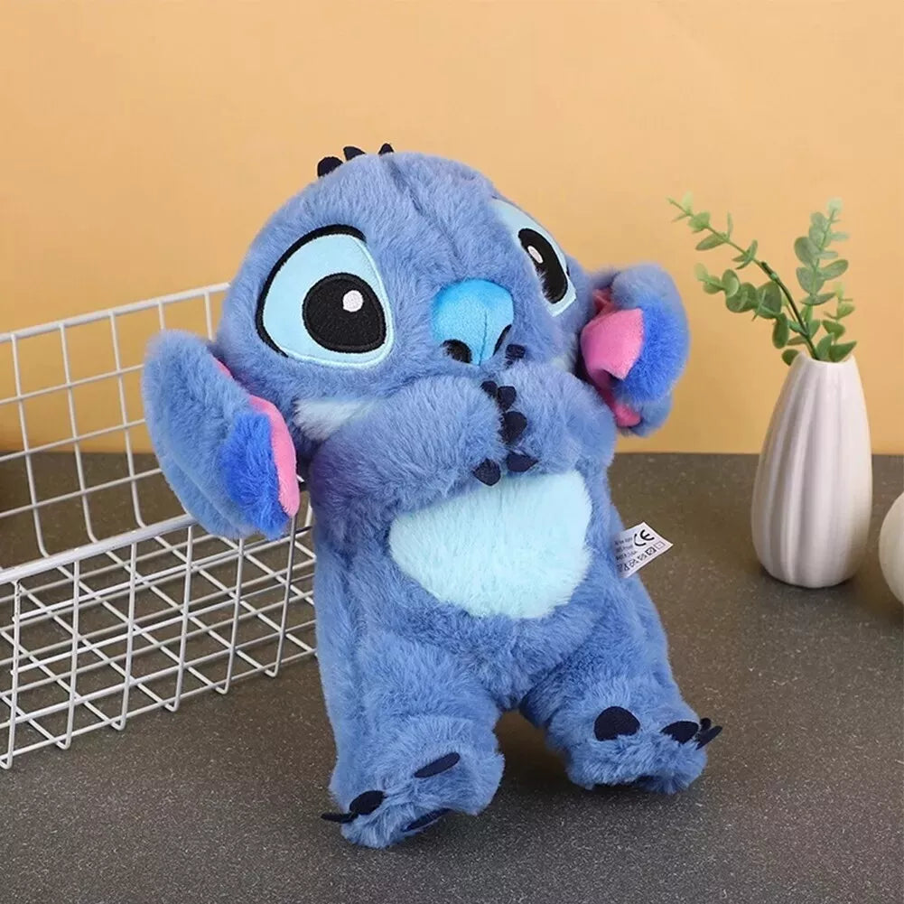 Peluche que respira Stitch con canción de cuna relajante